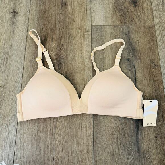Lively Toasted Almond Wire Free T Shirt Bra Women’s Size 38B - Picture 1 of 6